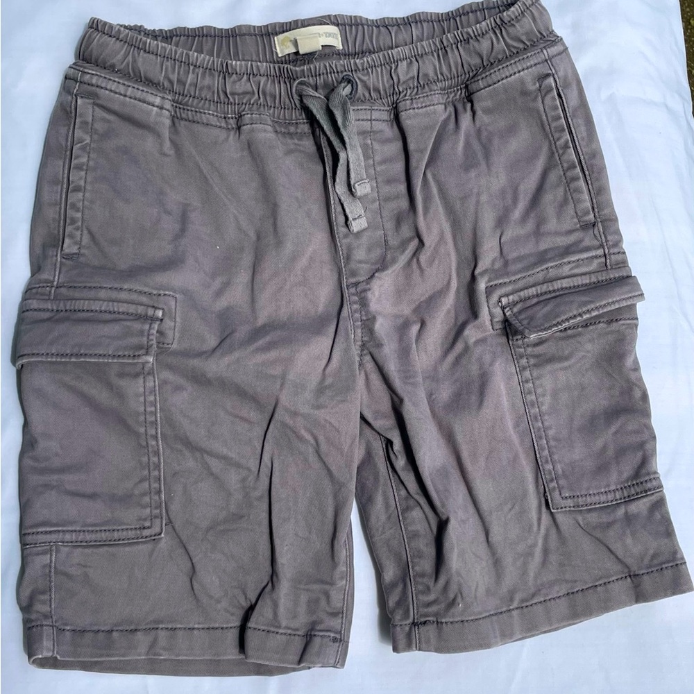 Tucker & Tate Boys gray twill drawstring shorts size 7